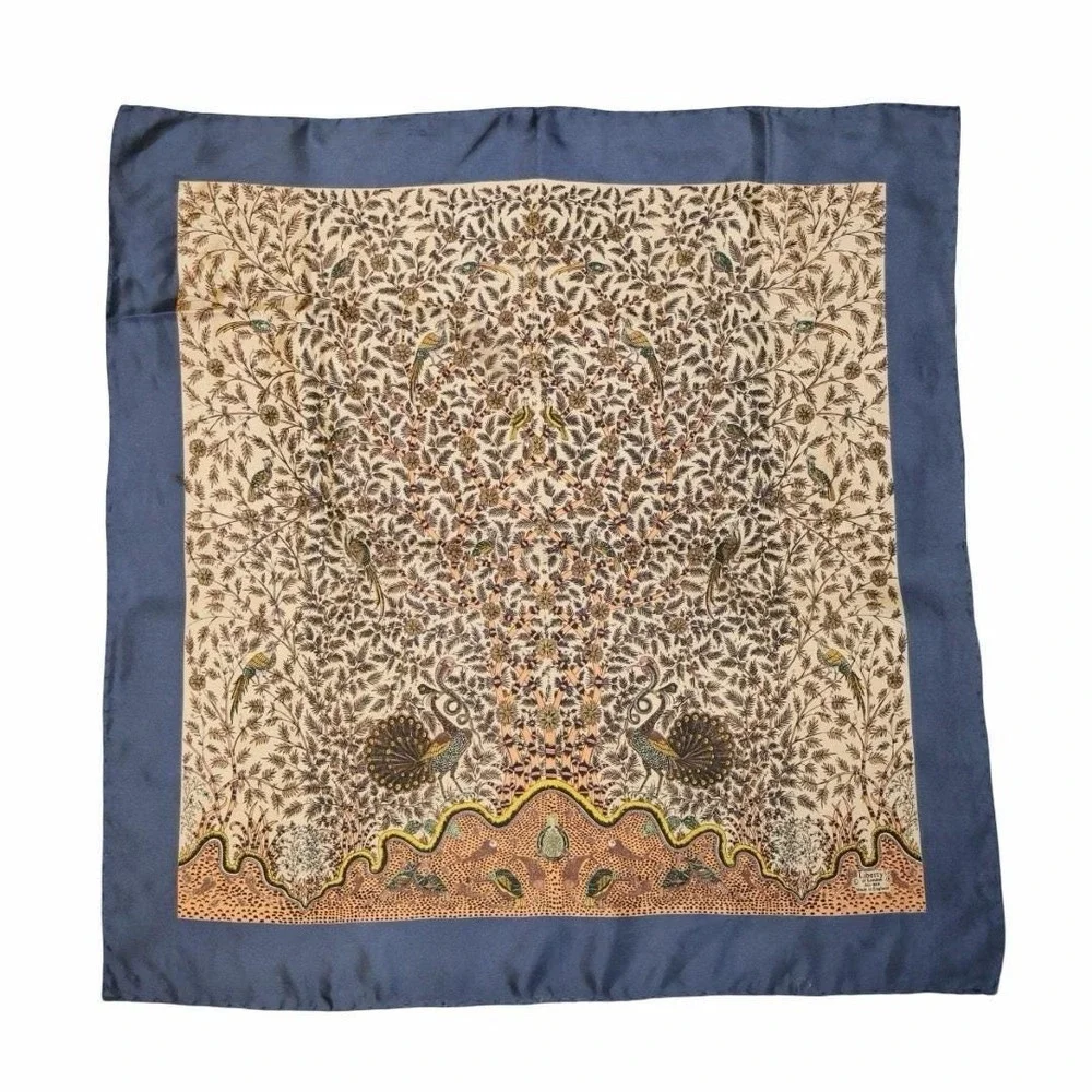 Rare Vintage Liberty of London‎ All silk scarf Made In England 